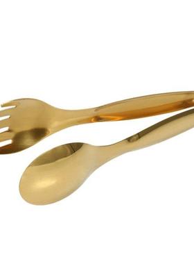 Stainless Steel Food Tongs Gold Kitchen Utensils Buffet Cook