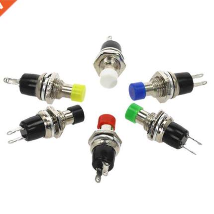 6pcs PBS-110 7MM Momentary Push button Swtch Press the rese