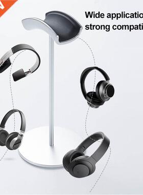 U-Type Arc Aluminum Headphone Stand Rack Soft Leather Tray S