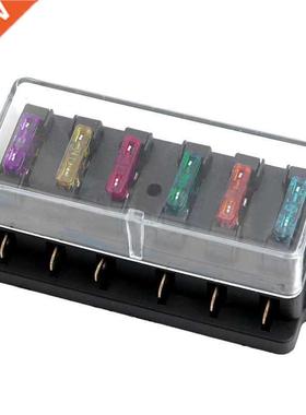 DC 12V/24V 6 Way Car Circuit Standard ATO Blade Fuse Holder