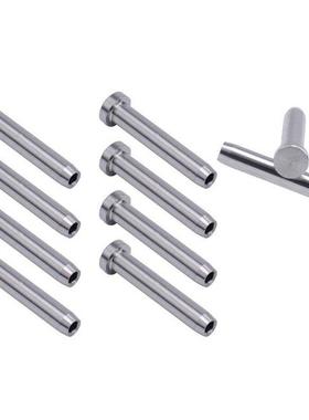 10Pcs Stanless Steel Stemball Swage Stud Dead Ends Threaded