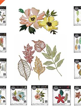 Brushstroke Flowers Funky Nature Leaf Print Festivities Meta