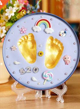 Baby Footprint Babies Hand Foot Imprint Kit  Casting Gift