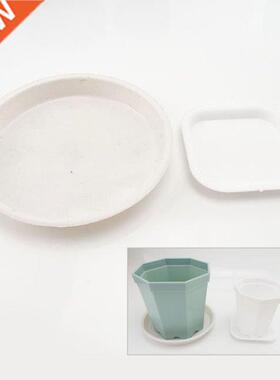 Plastic Round square Shape Flower Pot Drip Trays Planter Cre