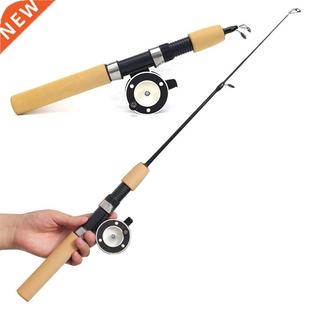 Rods Mini Ice Winter Metal Fishing Rod Reels Shrimp