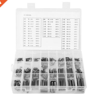 280Pcs Stainless Steel Spring Pin Tension Elastic Cylindrica