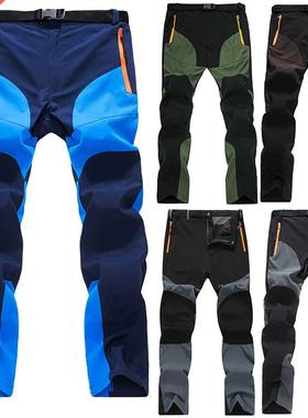 Summer Tactical Waterproof Hiking Pants Men Stch Softshell P
