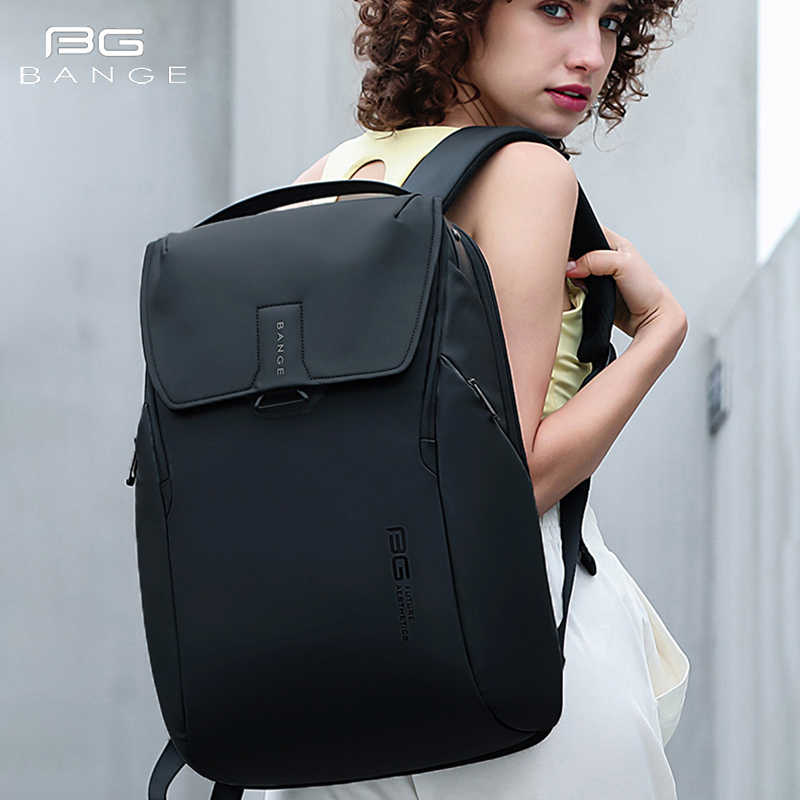 男女上班笔记本电脑隔层双肩包