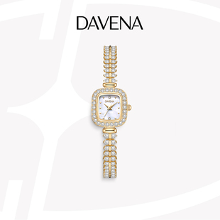 【新年礼物】DAVENA蒂玮娜小金穗手表女款轻奢复古轻奢腕表送女友