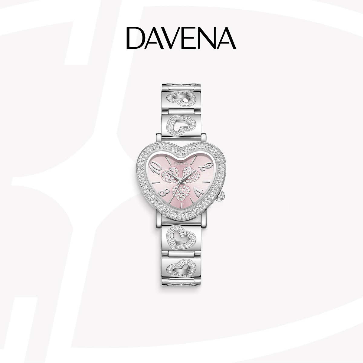 DAVENA蒂玮娜小粉心手表