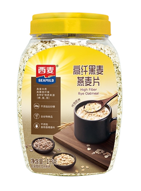西麦高纤谷物黑麦燕麦片不加蔗糖