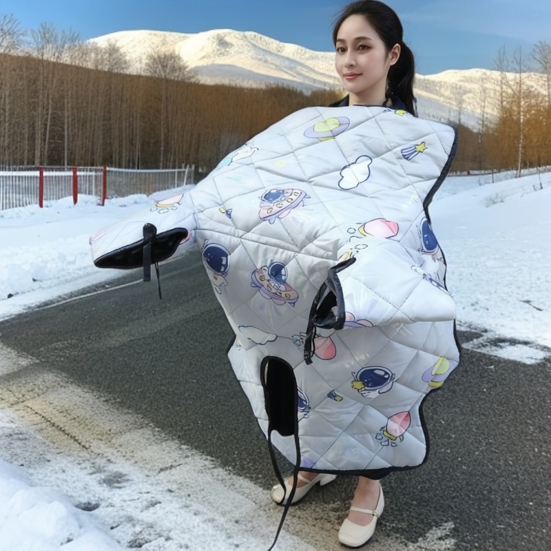 弯梁挡风被冬季加绒加厚保暖