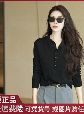 2025秋季新款哥家阿家基础舒适排扣亨利衫长袖圆领针织衫538102