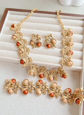 复古榛果小众设计百搭项链