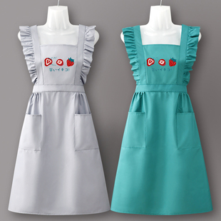 可爱公主围裙防油防水做饭厨房家用2025新款网红摆摊年轻人女烘焙