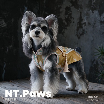 狗狗衣服2026新秋款中式宠物背心比熊猫咪小型犬结婚礼服新年马甲