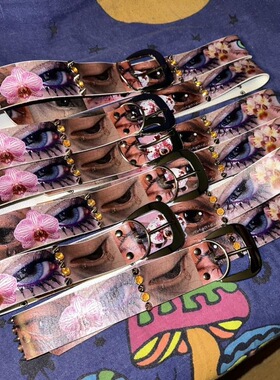 manjusaka闪耀街头！小众潮流 Y2K 眼睛腰带，暗黑设计魅力无限