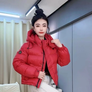 2025可拆卸帽子新款棉服短款棉袄加厚面包连帽棉衣小个子保暖时尚