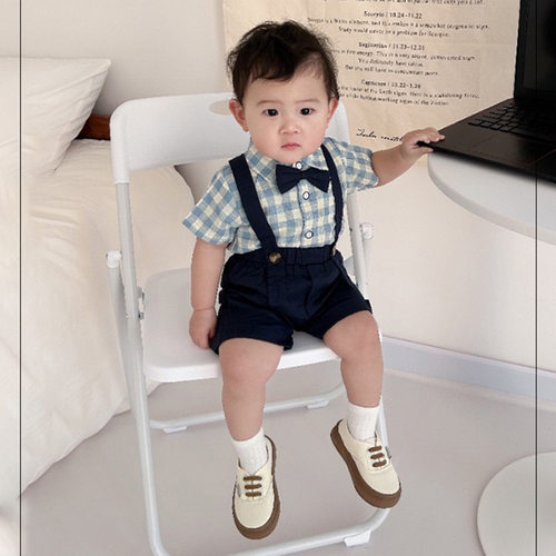 儿童套装男童夏帅气西装