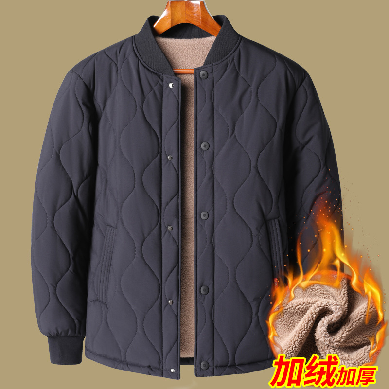 棉袄秋冬季内搭男士立领