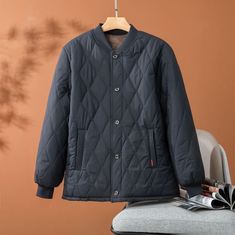 中老年男士棉服宽松棉袄