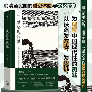 正版现货 铁路现代性 大沨系列丛书 晚清民国实业计划 跨学科著作火车旅行文学文化研究 中国史近代史书籍