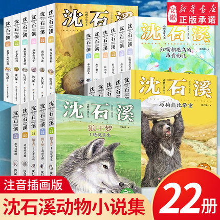 沈石溪动物小说注音版读本全集全套22册 狼王梦斑羚飞渡沈石溪的书动物小说系列儿童文学6-8-9-10-12岁小学生课外阅读书籍正版绝境