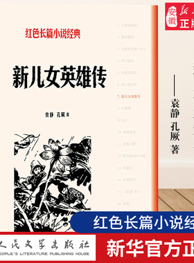 新儿女英雄传 红色长篇小说经典 袁静 孔厥著 经典抗战小说之一 历史战争爱情故事 讲述牛大水和杨小梅打到张金龙的反抗故事