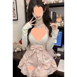 蕾丝假两件连衣裙短裙蓬蓬裙设计感小个子短袖 女裙 夏季 裙夏季