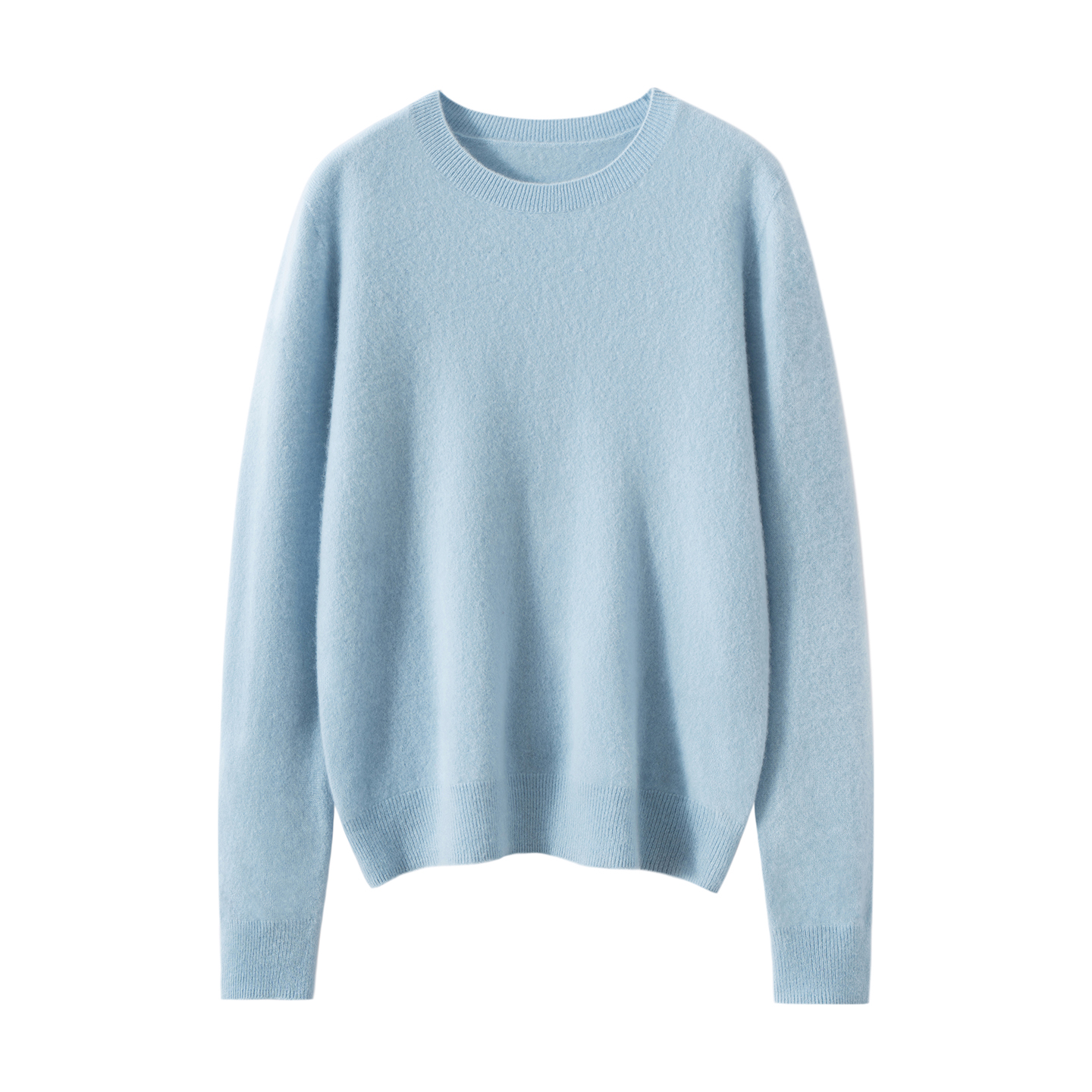 纯山羊绒圆领针织打底衫软糯毛衣