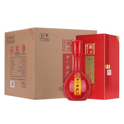 衡水老白干十八酒坊12 39度480ml*4瓶整箱装老白干香型白酒正品