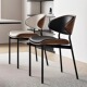 实木餐椅家用中古风复古北欧靠背椅子轻奢高级感极简2025新款 餐椅