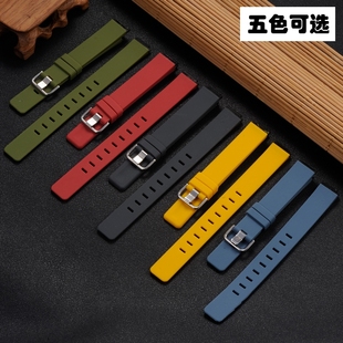 硅胶表带 适用百令 白令 bering 胶手表带男款20mm女14mm手表配件