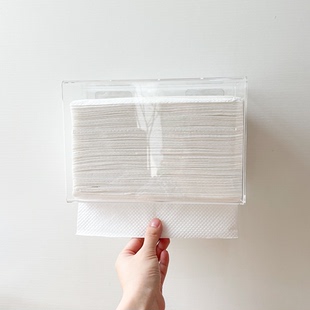 适用于山姆五月花擦手纸盒壁挂卫生间抹手盒免打孔厨房手纸抹手盒