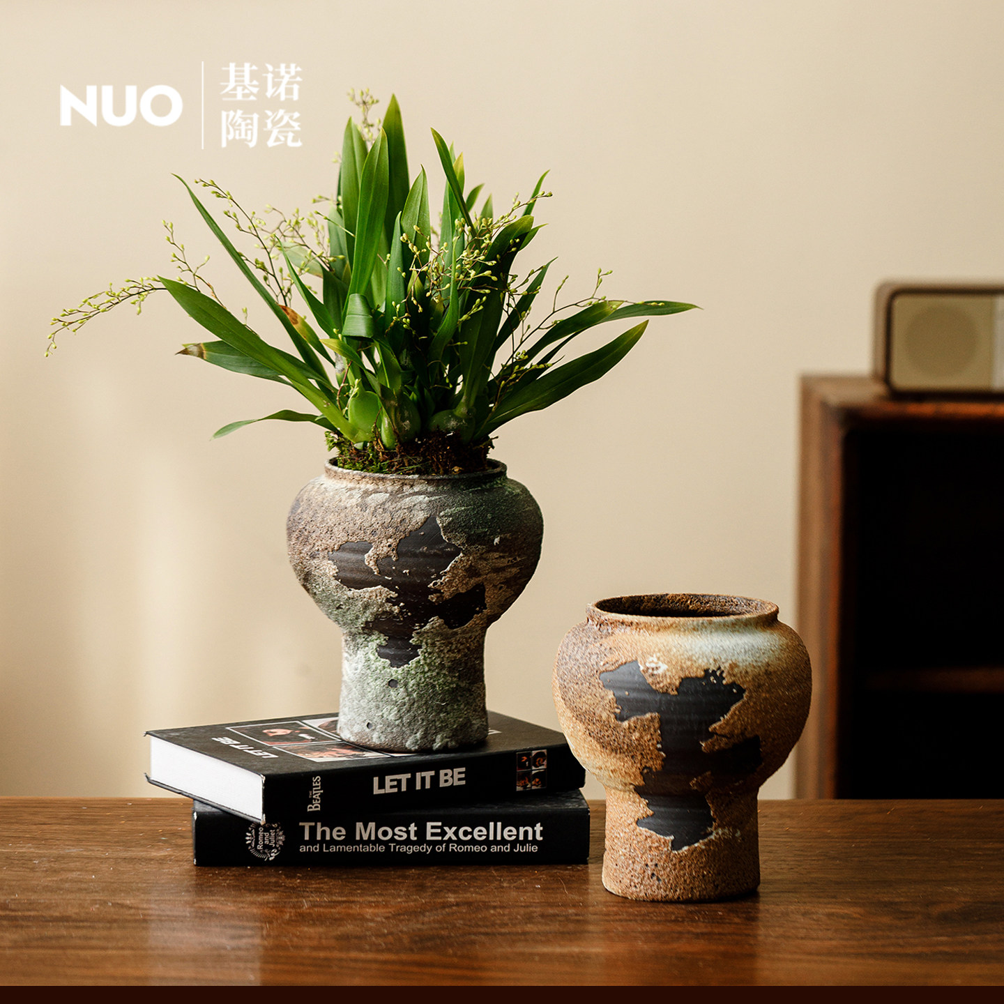 景德镇侘寂风陶瓷小花盆复古做旧陶罐多肉绿植盆栽阳台发财树盆栽,家居饰品,花盆,淘宝优惠券,粉丝福利购,淘宝优惠卷