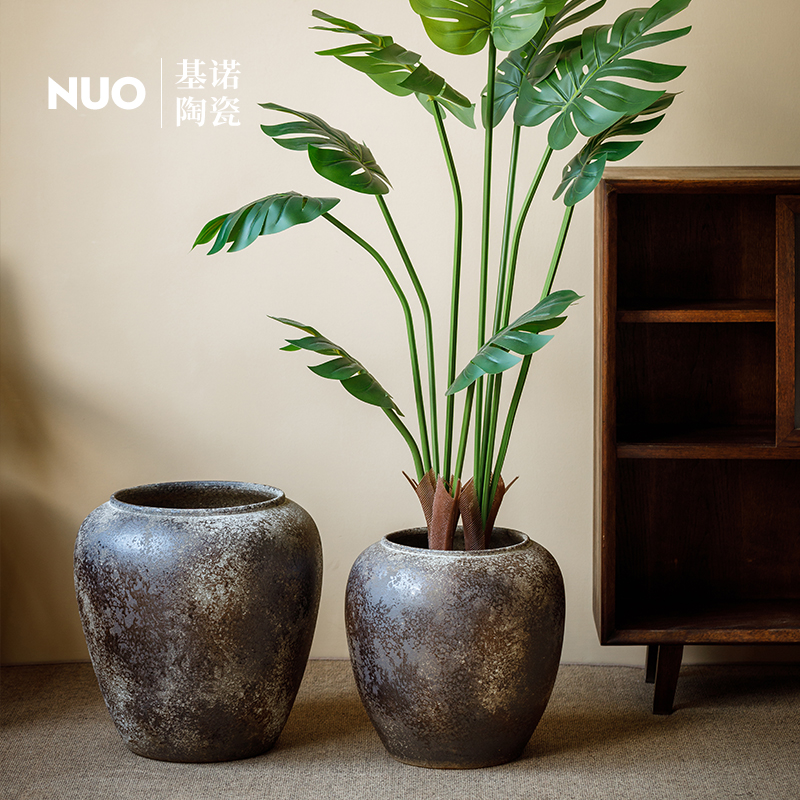 陶瓷大花盆侘寂风大号种树陶罐