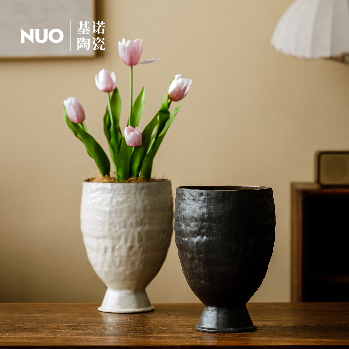 景德镇简约陶瓷花盆阳台家用水培