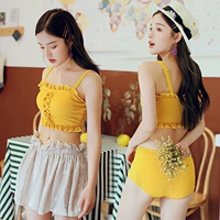 Áo tắm nữ ba mảnh bảo thủ học sinh chia bikini bikini bikini mùa xuân nóng bỏng - Bikinis do boi dep