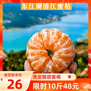 正宗东江湖蜜桔子湖南郴州橘子现摘新鲜孕妇青皮无籽柑橘清江蜜橘