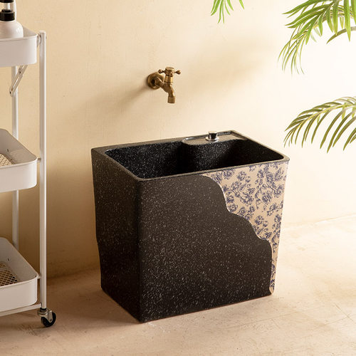 阳台拖把池家用卫生间户外庭院拖布池水槽洗拖把陶瓷墩布池水池