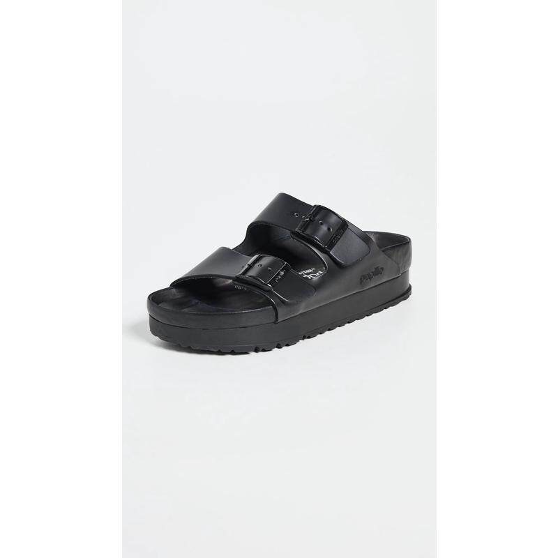 代购Birkenstock女士拖鞋透气吸汗软底轻便牛皮双扣带可调节扣带