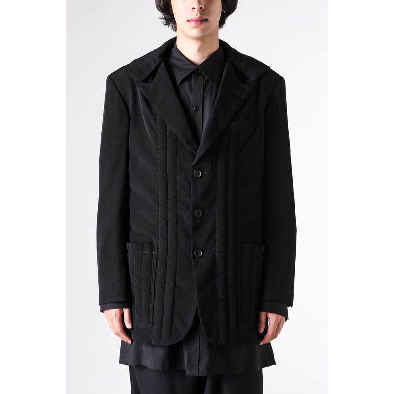 代购Yohji Yamamoto山本耀司男士夹克保暖防风黑色加棉秋冬通勤