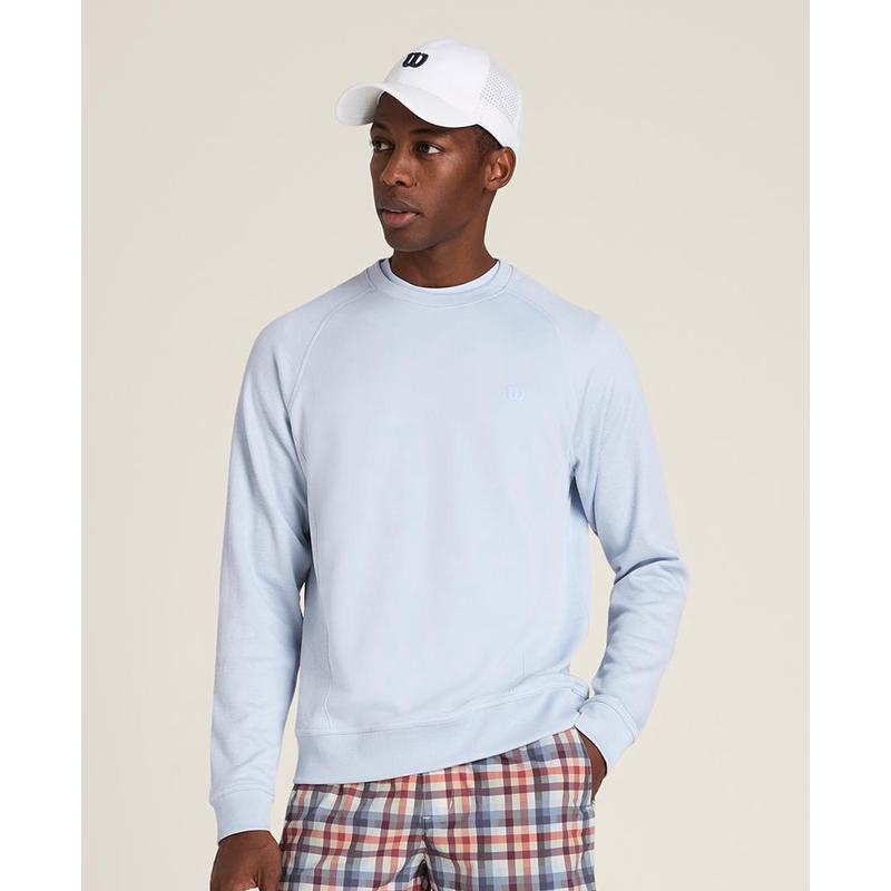 代购Wilson威尔胜男士运动卫衣保暖排汗吸湿速干棉混纺快干透气