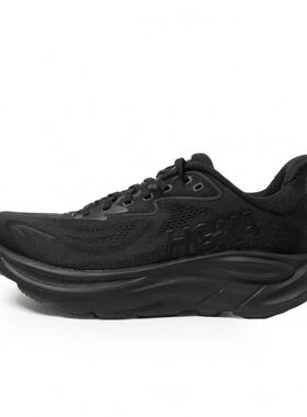 代购Hoka OneOne女士跑步鞋轻量缓震透气舒适稳定支撑运动鞋黑色