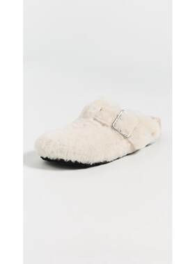 代购Birkenstock女士拖鞋舒适足弓支撑透气软底保暖羊剪绒圆头