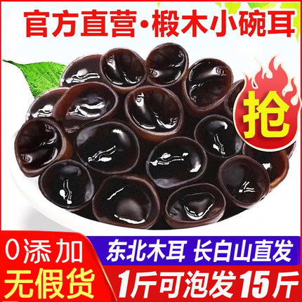 新货东北黑木耳干货500g非野生特产级小碗耳秋木耳老鼠耳干山木耳