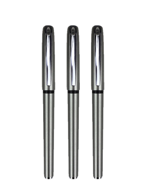 得力拔帽0.7mm加粗签名笔练字笔