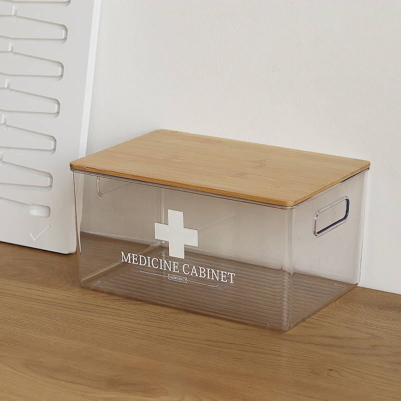 竹白家居竹盖医药箱药箱