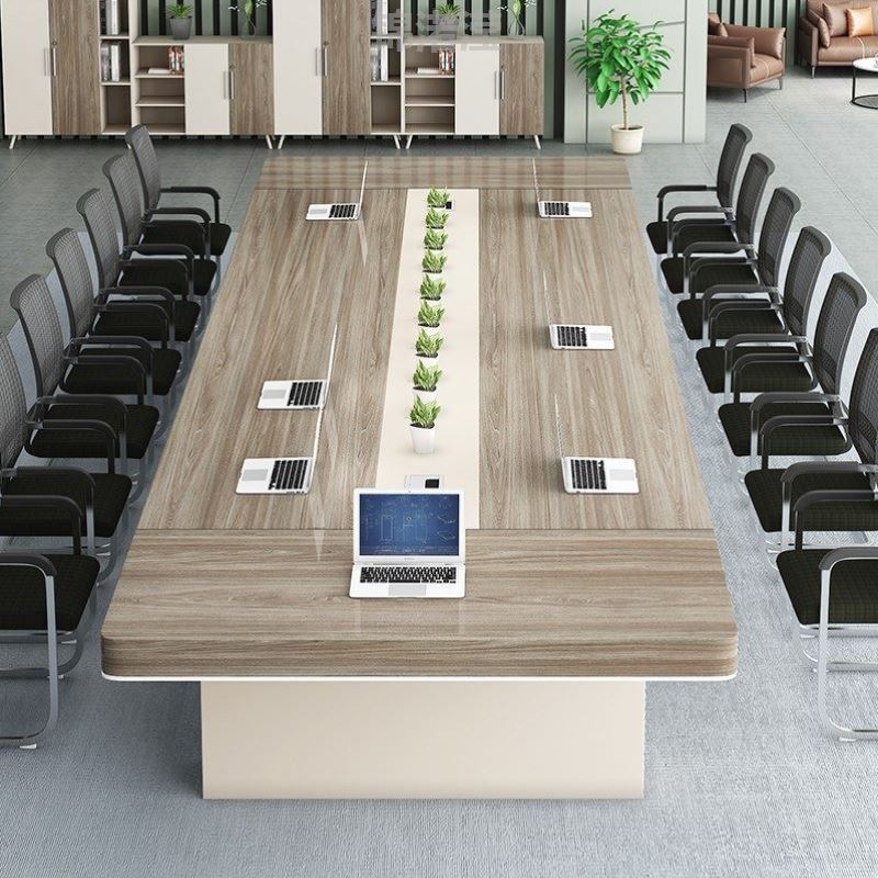 会议桌长桌简约现代长方形新品办公家具子洽谈会议室会议桌椅组合