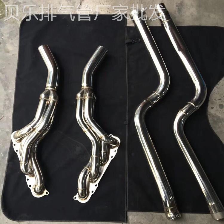 RES W204 C63AMG改装排气管芭蕉头段 跑车声音不锈钢汽车头蕉